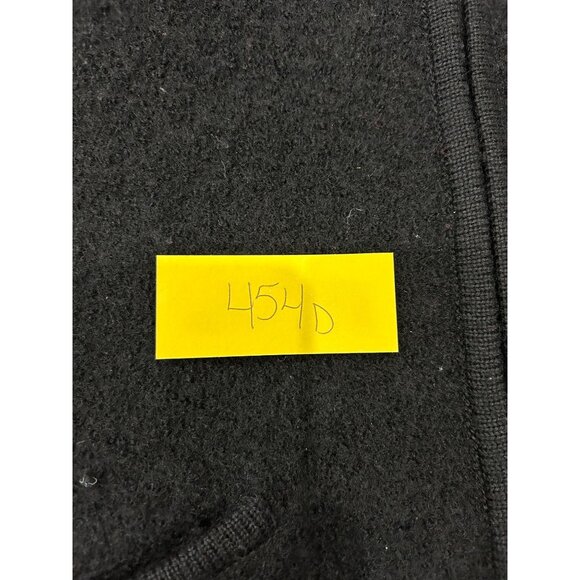 Vintage 90s Talbots Petites Black Wool Blend Zip Up Sweater Jacket Sz LP - Picture 7 of 8